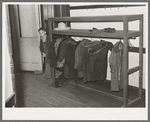 Coat rack in hall. Grade school, San Augustine, Texas