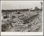 Construction of foundation for paper mill. Lufkin, Texas