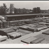 Railroad yards showing stored lumber. Marshall, Texas