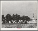 House in Midland, Texas, with its individual windmill to furnish water for yard, garden, and flowers