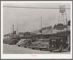 Street scene. Crane, Texas
