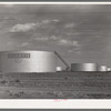 Oil tanks near Midland, Texas