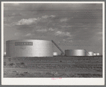 Oil tanks near Midland, Texas