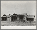 Old ranch house of "Walking X" Ranch near Marfa, Texas. This house was built about 1870 and was a stagecoach stop