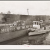 Barge and tug. Port of Houston, Texas