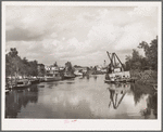 View of former main ship channel, now yacht pen. Port of Houston, Texas, harbor