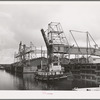 Loading dock at industrial plant. Port of Houston, Texas