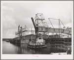 Loading dock at industrial plant. Port of Houston, Texas