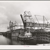 Loading dock at industrial plant. Port of Houston, Texas