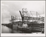 Loading dock at industrial plant. Port of Houston, Texas