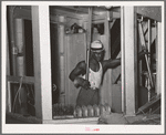 Compressing unit operator. Compress, Houston, Texas