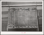 Record of the compressor. Compress, Houston, Texas