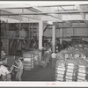 Interior of cotton compress and warehouse. Houston, Texas