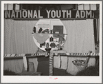 Display of National Youth Administration at Gonzales County Fair, Gonzales, Texas