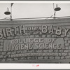 Sign at sideshow at Gonzales, Texas county fair. Gonzales, Texas