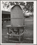 Temporary drinking fountain at Gonzales County Fair. Gonzales, Texas