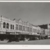 Scene in business section of Gonzales, Texas