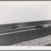 Tractor farming on 4900 acre ranch near Ralls, Texas