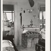 Interior of bunkhouse on ranch near Spur, Texas