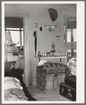 Interior of bunkhouse on ranch near Spur, Texas