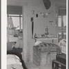 Interior of bunkhouse on ranch near Spur, Texas