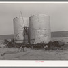 Gasoline storage tanks on 4900 acre farm near Ralls, Texas
