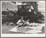 Camp of migrant workers near Prague, Oklahoma. Lincoln County