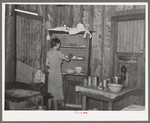 Kitchen of tenant farmer near Warner, Oklahoma