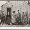 Family of agricultural day laborer, former oil worker and coal miner. The family lives in this two-room shack in McIntosh County, Oklahoma