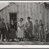 Family of agricultural day laborer, former oil worker and coal miner. The family lives in this two-room shack in McIntosh County, Oklahoma