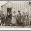 Family of agricultural day laborer, former oil worker and coal miner. The family lives in this two-room shack in McIntosh County, Oklahoma