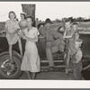 Group of agricultural day laborers in the Arkansas River bottoms near Vian. Oklahoma, Sequoyah County