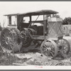 Old steam tractor on farm of Indian in McIntosh County, Oklahoma