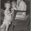 Wife of agricultural day laborer and her children near Tullahassee, Oklahoma. Wagoner County