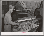 Peanut grader. Peanut-shelling plant. Comanche, Texas