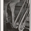 Cotton seed cleaning equipment in cotton seed oil mill. McLennan County, Texas