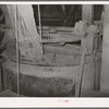 Gears and all machinery in a cotton seed oil mill are covered with a fine dust. Cotton seed oil mill. McLennan County, Texas