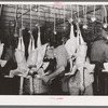 Sponging of the necks of freshly-picked turkeys. Cooperative poultry house, Brownwood, Texas
