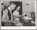 Packing cheese at creamery. San Angelo, Texas