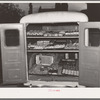 Bakery truck loaded with goods. Bakery, San Angelo, Texas