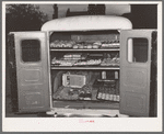Bakery truck loaded with goods. Bakery, San Angelo, Texas