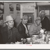 West Texans in eating house. Livestock auction, San Angelo, Texas