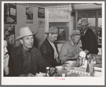 West Texans in eating house. Livestock auction, San Angelo, Texas