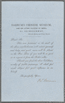 Barnum's Chinese Museum admission voucher