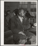 Negro farmer at soil conservation meeting at Vernon, Oklahoma