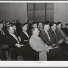 Farmers who are leaders in their communities at meeting to discuss AAA (Agricultural Adjustment Administration) program. Eufaula, Oklahoma