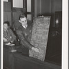 County agent comparing the cotton south and Iowa and pointing out the importance of livestock on the farm. Eufaula, Oklahoma