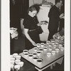 Serving coffee at buffet supper of the Jaycees. Eufaula, Oklahoma. See general caption number 25