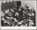 Jaycee members and their wives at buffet supper at the high school. Eufaula, Oklahoma. See general caption number 25