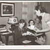 Serving refreshments at home demonstration club meeting in McIntosh County, Oklahoma